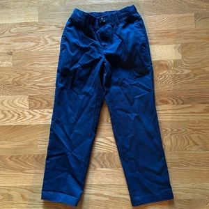 Lands End boys size 7 navy blue cotton dress pants